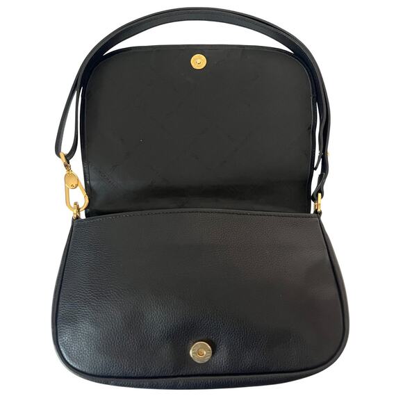 Longchamp Le Foulonne Navy Pebbled Leather Shoulder Crossbody Bag Y2K Vintage - Picture 6 of 11